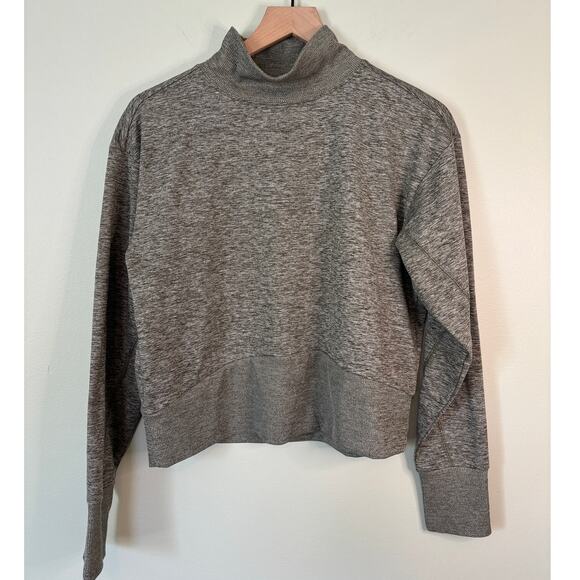 Zella Heathered Cropped Sweatshirt Small - Picture 2 of 8